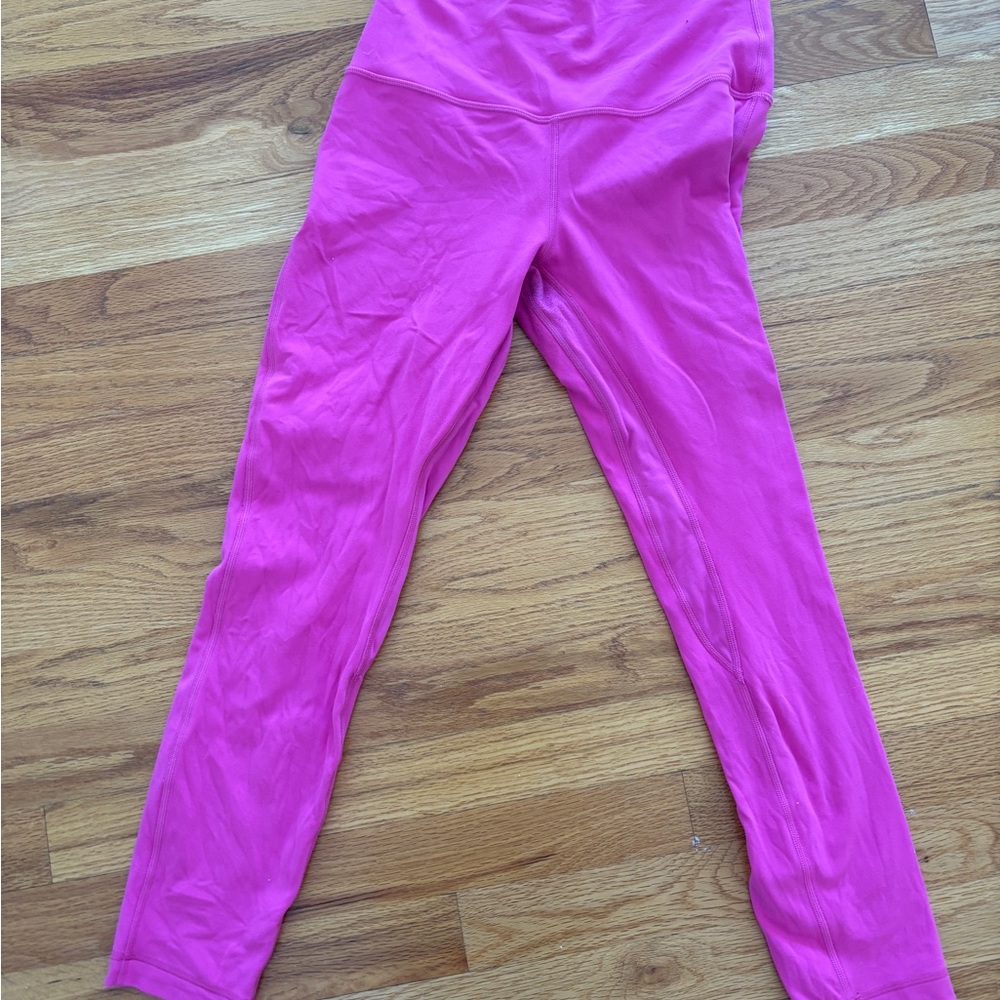 Lululemon Align High Rise Pant 25” in Sonic Pink Size 8